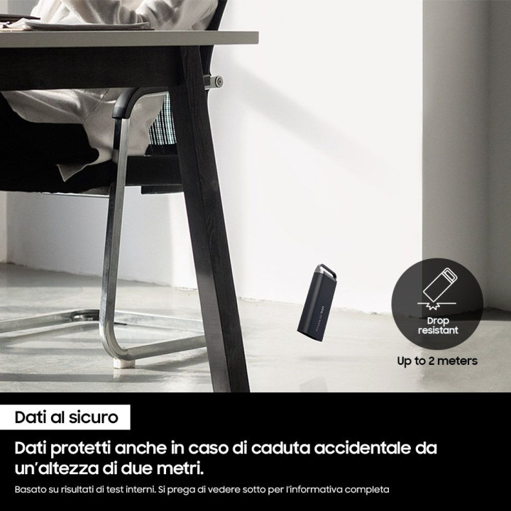 SAMSUNG SSD ESTERNO T5 EVO 2TB USB-C 460MBS RW